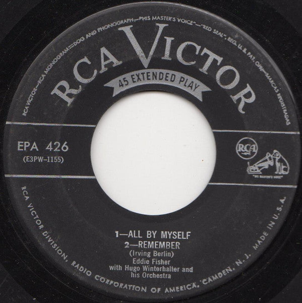 Eddie Fisher With Hugo Winterhalter And His Orchestra* : Cheek To Cheek (7", EP)
