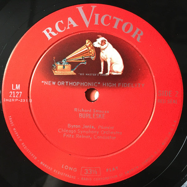 Sergei Vasilyevich Rachmaninoff / Richard Strauss / Byron Janis / Fritz Reiner / Chicago Symphony Orchestra : Burleske / Concerto No. 1  (LP, Album, Mono, RP, Ind)