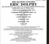 Eric Dolphy : The Illinois Concert (CD, Album, RM)