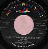 Paul Anka : Hello Young Lovers / I Love You In The Same Old Way (7", Single)