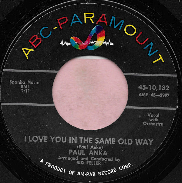 Paul Anka : Hello Young Lovers / I Love You In The Same Old Way (7", Single)