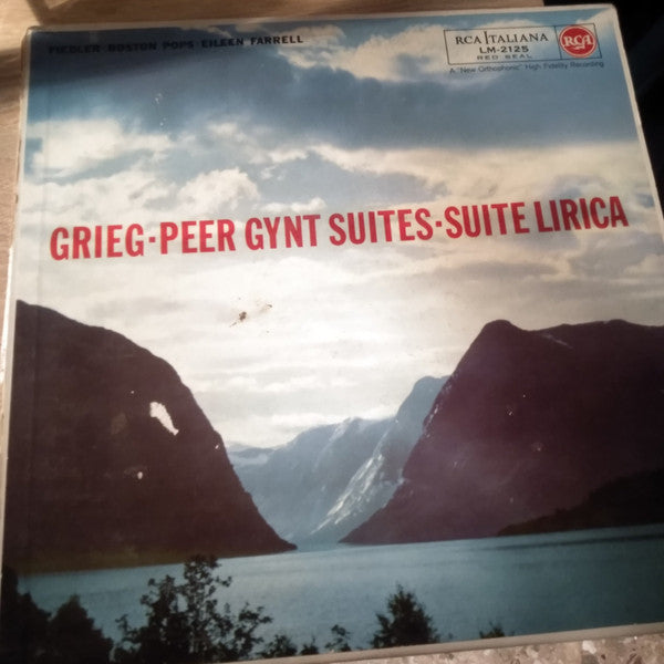 Edvard Grieg, Arthur Fiedler, Boston Pops Orchestra, Eileen Farrell : Peer Gynt Suites · Suite Lirica (LP)