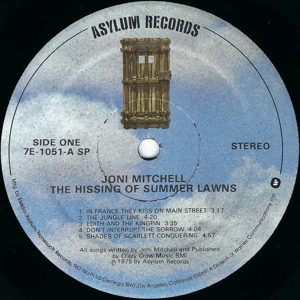 Joni Mitchell : The Hissing Of Summer Lawns (LP, Album, SP )