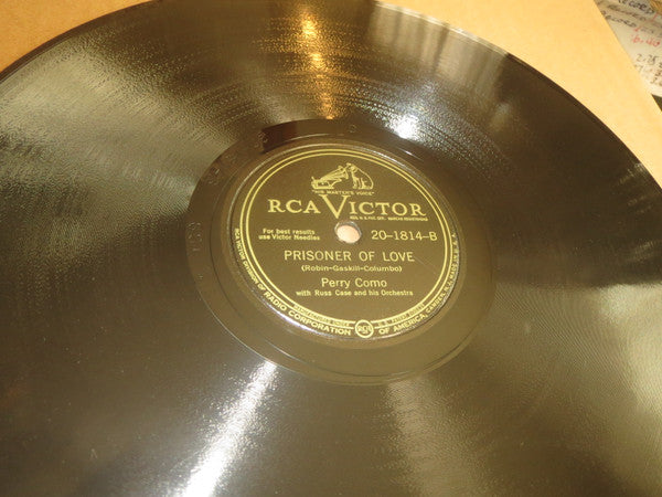 Perry Como With Russ Case And His Orchestra : All Through The Day / Prisoner Of Love (Shellac, 10", RP, Ind)