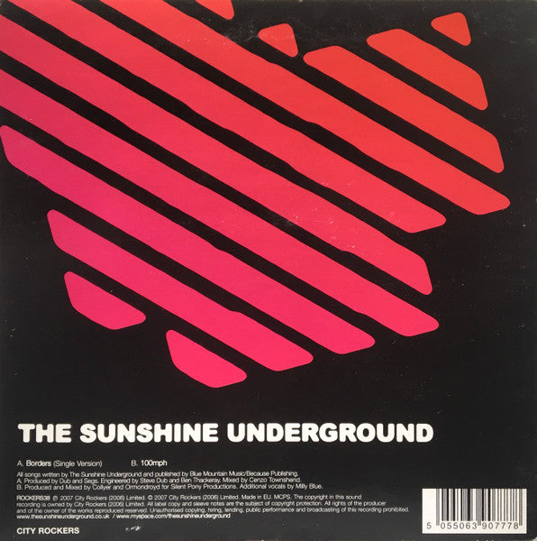 The Sunshine Underground : Borders (7", Single)