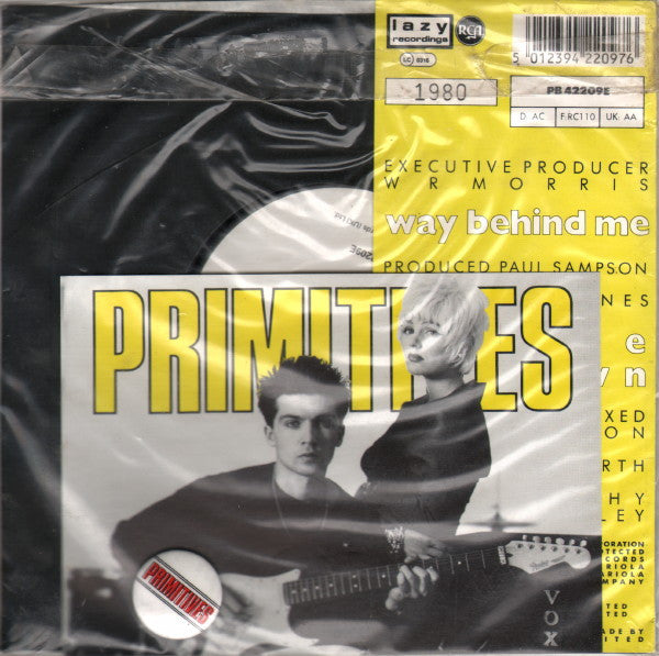 Primitives* : Way Behind Me (7", Single, Ltd, Num, Yel)