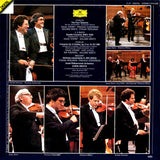 Pinchas Zukerman • Isaac Stern, Itzhak Perlman • Shlomo Mintz, Israel Philharmonic Orchestra, Zubin Mehta, Vivaldi* / Bach* / Mozart* : The Four Seasons · Concerto For 4 Violins / Double Concerto / Sinfonia Concertante K.364 (2xLP, Club,  )