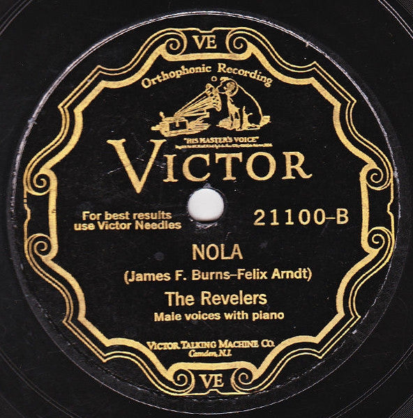 The Revelers (2) : Among My Souvenirs / Nola (Shellac, 10", Oak)