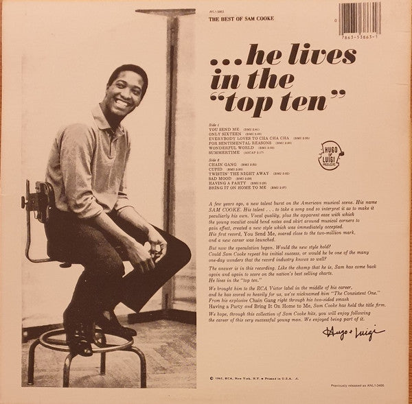 Sam Cooke : The Best Of Sam Cooke (LP, Comp, RE)