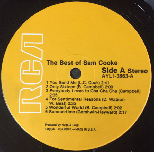 Sam Cooke : The Best Of Sam Cooke (LP, Comp, RE)