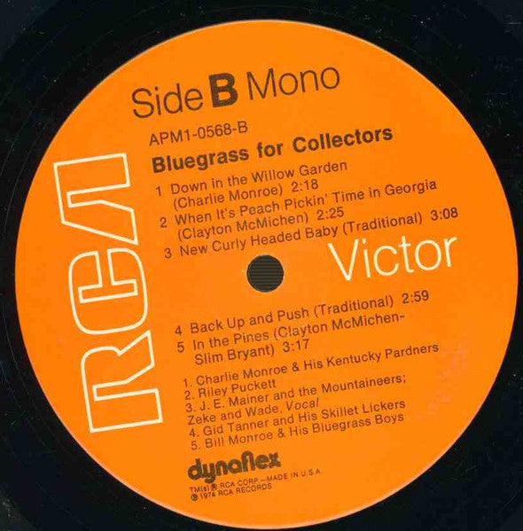 Various : Bluegrass For Collectors (LP, Comp, Mono)