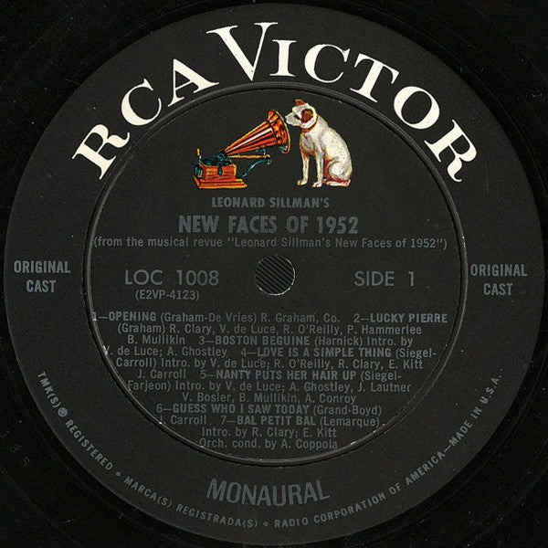 Various : Leonard Sillman's New Faces Of 1952 - Original Cast (LP, Album, RE)