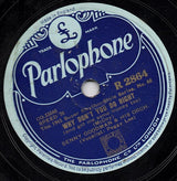 Benny Goodman And His Orchestra : Six Flats Unfurnished / Why Don't You Do Right (Shellac, 10", RP, ST )
