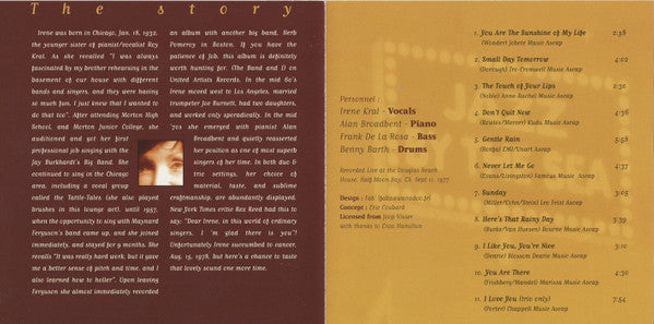 Irene Kral : Live (CD, Album, RE)