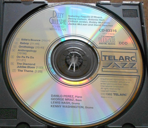 Dizzy Gillespie : To Bird With Love (CD, Album)