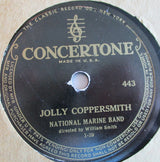 National Marine Band : Under The Double Eagle / Jolly Coppersmith (Shellac, 10")