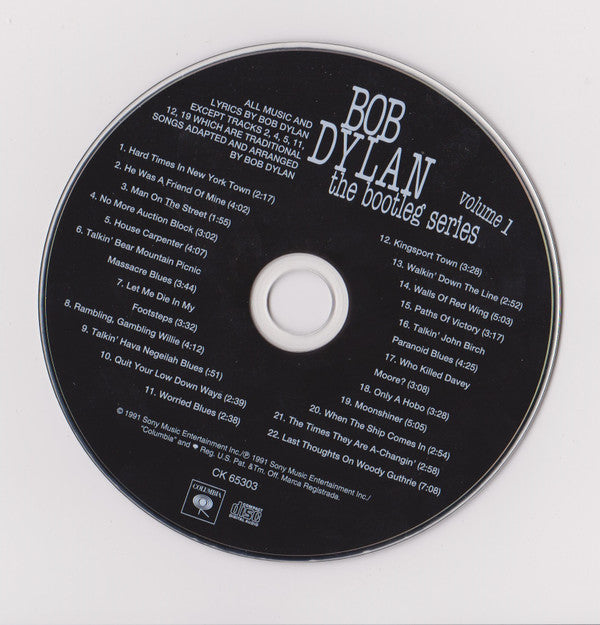 Bob Dylan : The Bootleg Series Volumes 1 - 3 [Rare & Unreleased] 1961-1991 (3xCD, Comp, RE, RM + Box)