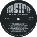 Hank & Audrey : Mr. & Mrs. Hank Williams (LP, Comp, Mono)