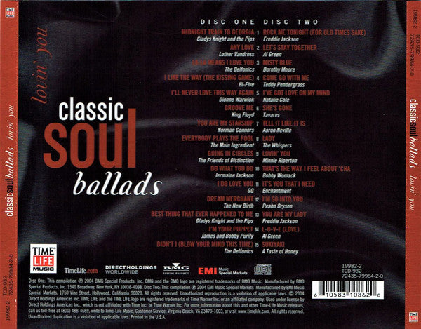 Various : Classic Soul Ballads: Lovin' You (2xCD, Comp)