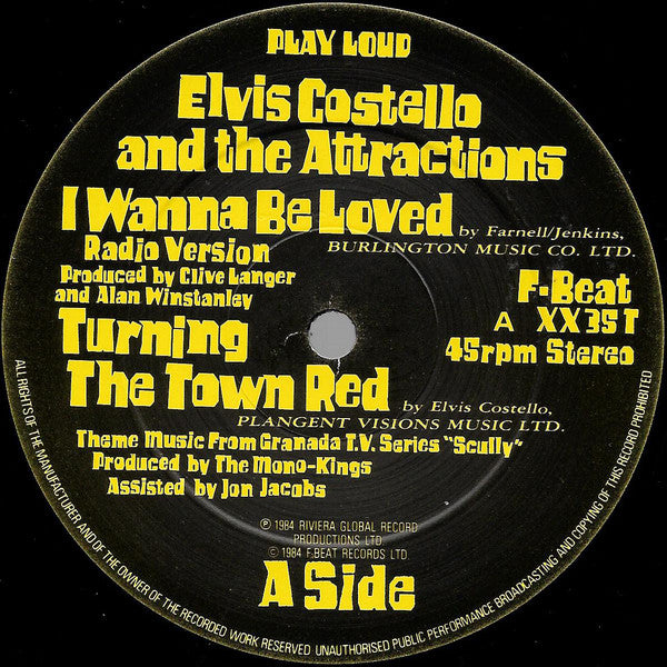 Elvis Costello & The Attractions : I Wanna Be Loved (12", Single)