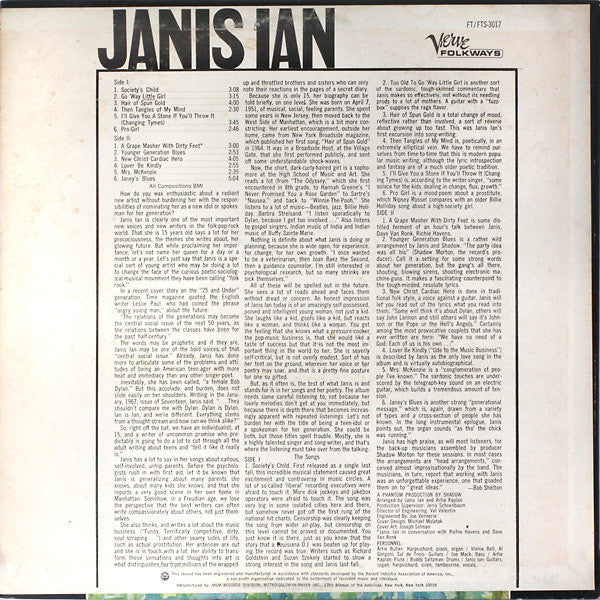 Janis Ian : Janis Ian (LP, Album)