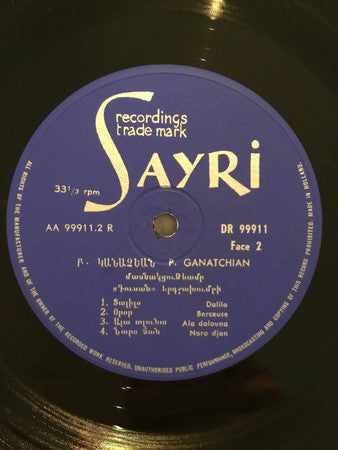 P. Ganachian : P. Ganachian conducting the “koussan” chorus (10")