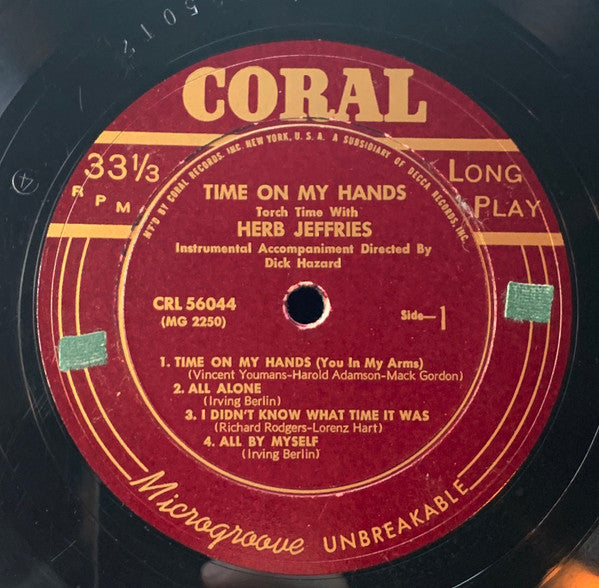Herb Jeffries : Time On My Hands (10")