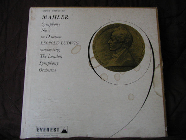 Gustav Mahler, Leopold Ludwig, London Symphony Orchestra : Symphony No. 9 In D Minor (2xLP, Gol + Box)