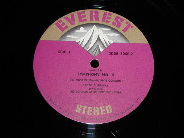Gustav Mahler, Leopold Ludwig, London Symphony Orchestra : Symphony No. 9 In D Minor (2xLP, Gol + Box)