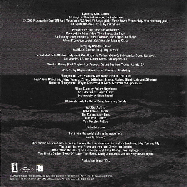 Audioslave : Out Of Exile (CD, Album)