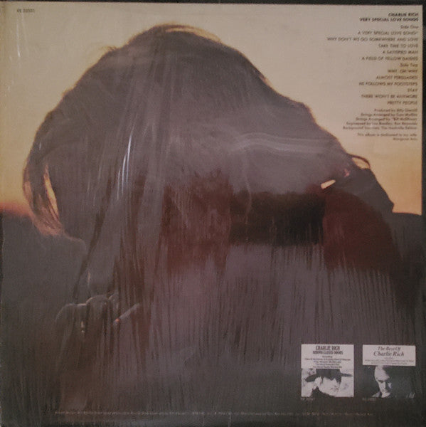 Charlie Rich : Very Special Love Songs (LP, Album)