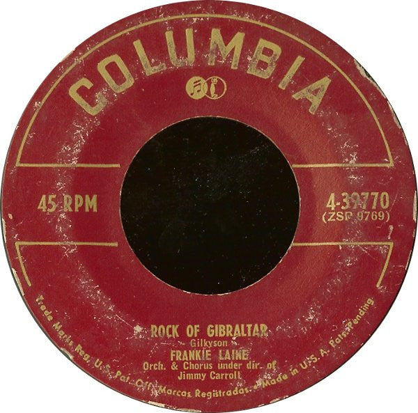Frankie Laine : High Noon (Do Not Forsake Me) / Rock Of Gibraltar (7")