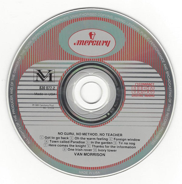 Van Morrison : No Guru, No Method, No Teacher (CD, Album)