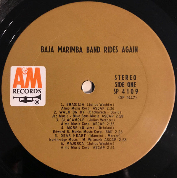 Baja Marimba Band : Baja Marimba Band Rides Again (LP, Album, Pit)