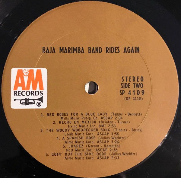 Baja Marimba Band : Baja Marimba Band Rides Again (LP, Album, Pit)
