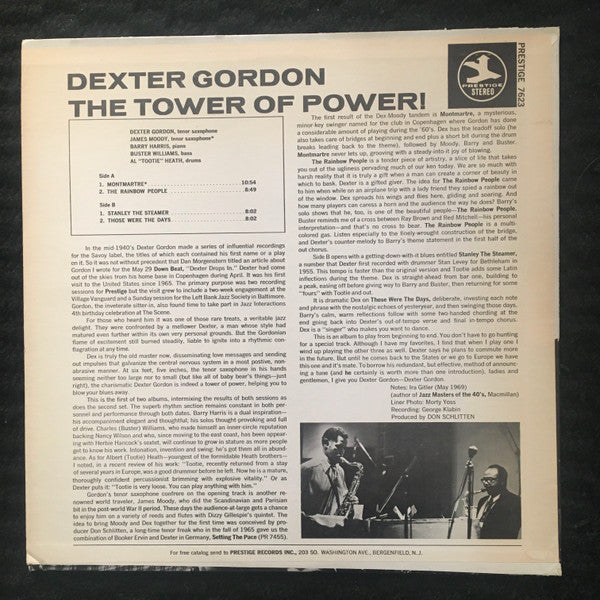 Dexter Gordon : The Tower Of Power! (LP, Album)