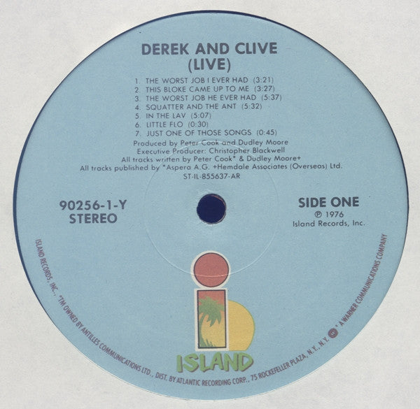 Peter Cook & Dudley Moore Present Derek & Clive : (Live) (LP, Album, RE, All)
