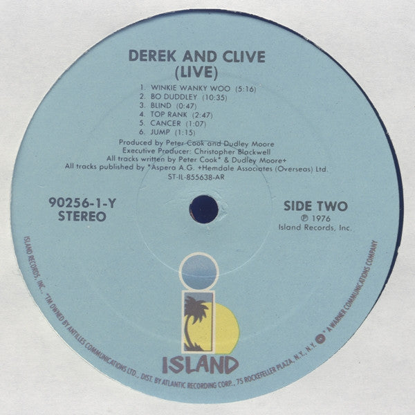 Peter Cook & Dudley Moore Present Derek & Clive : (Live) (LP, Album, RE, All)