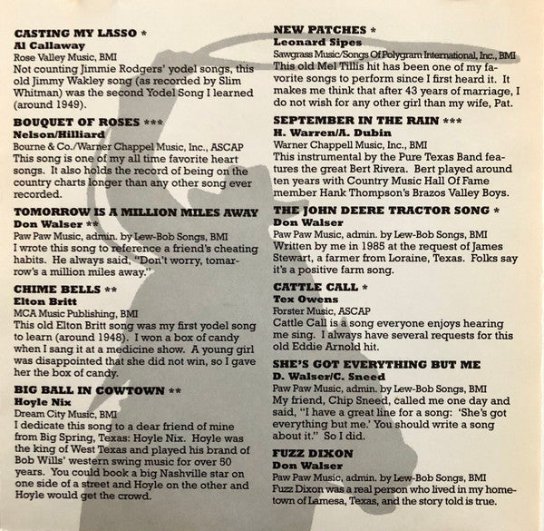 Don Walser And The Pure Texas Band : The Archive Series Vol. 1 (CD, Comp)