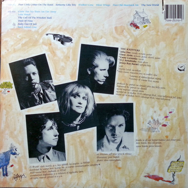 The Knitters : Poor Little Critter On The Road (LP, Album, Spe)
