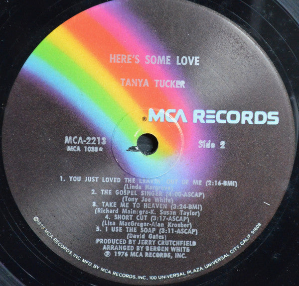 Tanya Tucker : Here's Some Love (LP, Album, Glo)