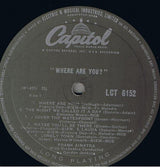 Frank Sinatra With Gordon Jenkins And His Orchestra : Where Are You? (LP, Album, Mono)