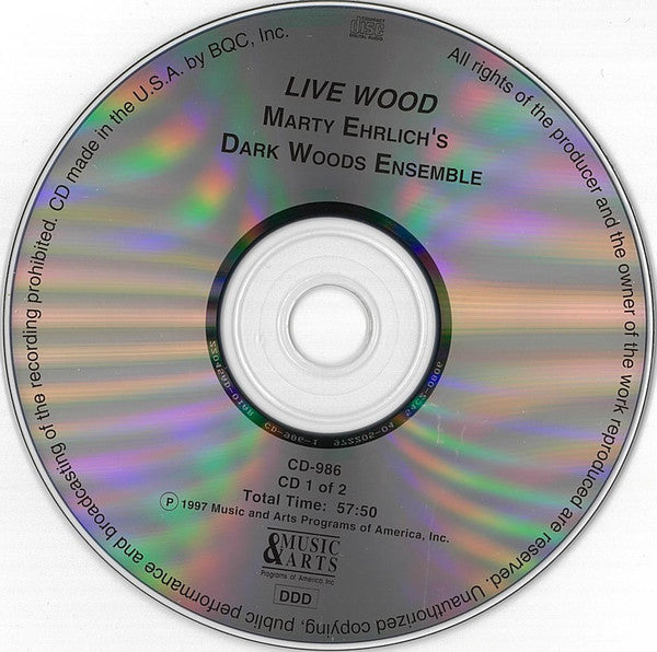 Marty Ehrlich's Dark Woods Ensemble : Live Wood (2xCD, Album)