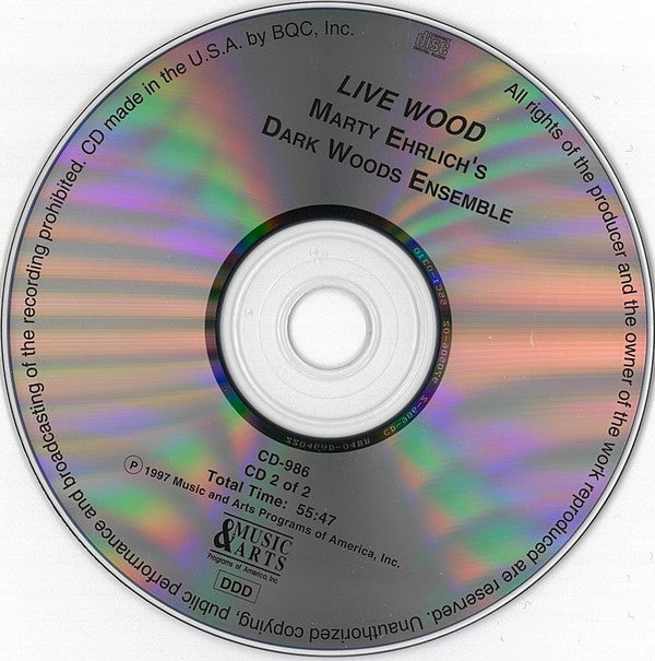 Marty Ehrlich's Dark Woods Ensemble : Live Wood (2xCD, Album)