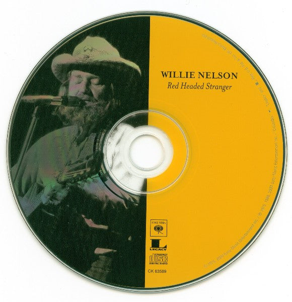 Willie Nelson : Red Headed Stranger (CD, Album, RE, RM)