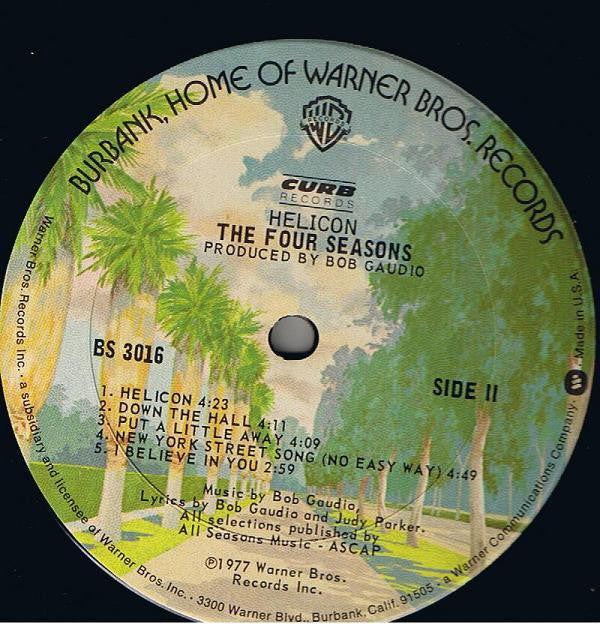 The Four Seasons : Helicon (LP, Album, Gat)