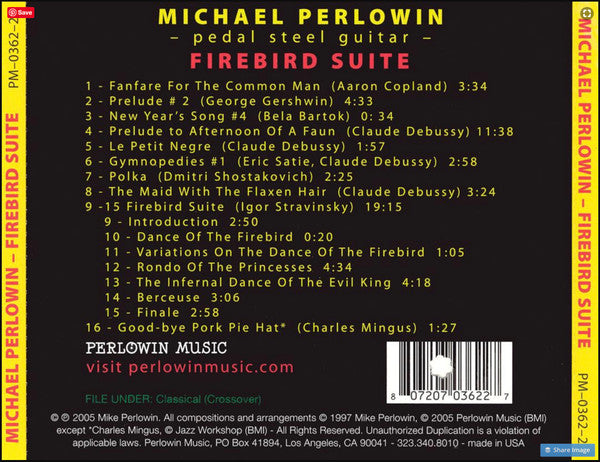 Michael Perlowin : Firebird Suite (CD, Album, RE)
