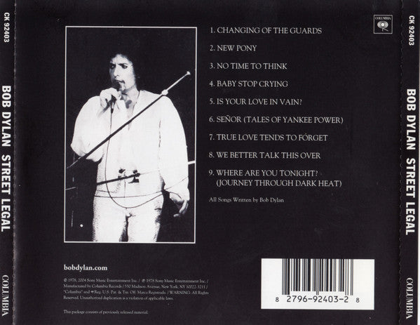 Bob Dylan : Street-Legal (CD, Album, RE, RM)