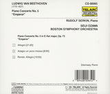 Ludwig van Beethoven, Rudolf Serkin, Seiji Ozawa, Boston Symphony Orchestra : Piano Concerto No. 5 "Emperor" (CD, Album, RE)
