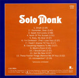 Thelonious Monk : Solo Monk (CD, Album, RE, RM)